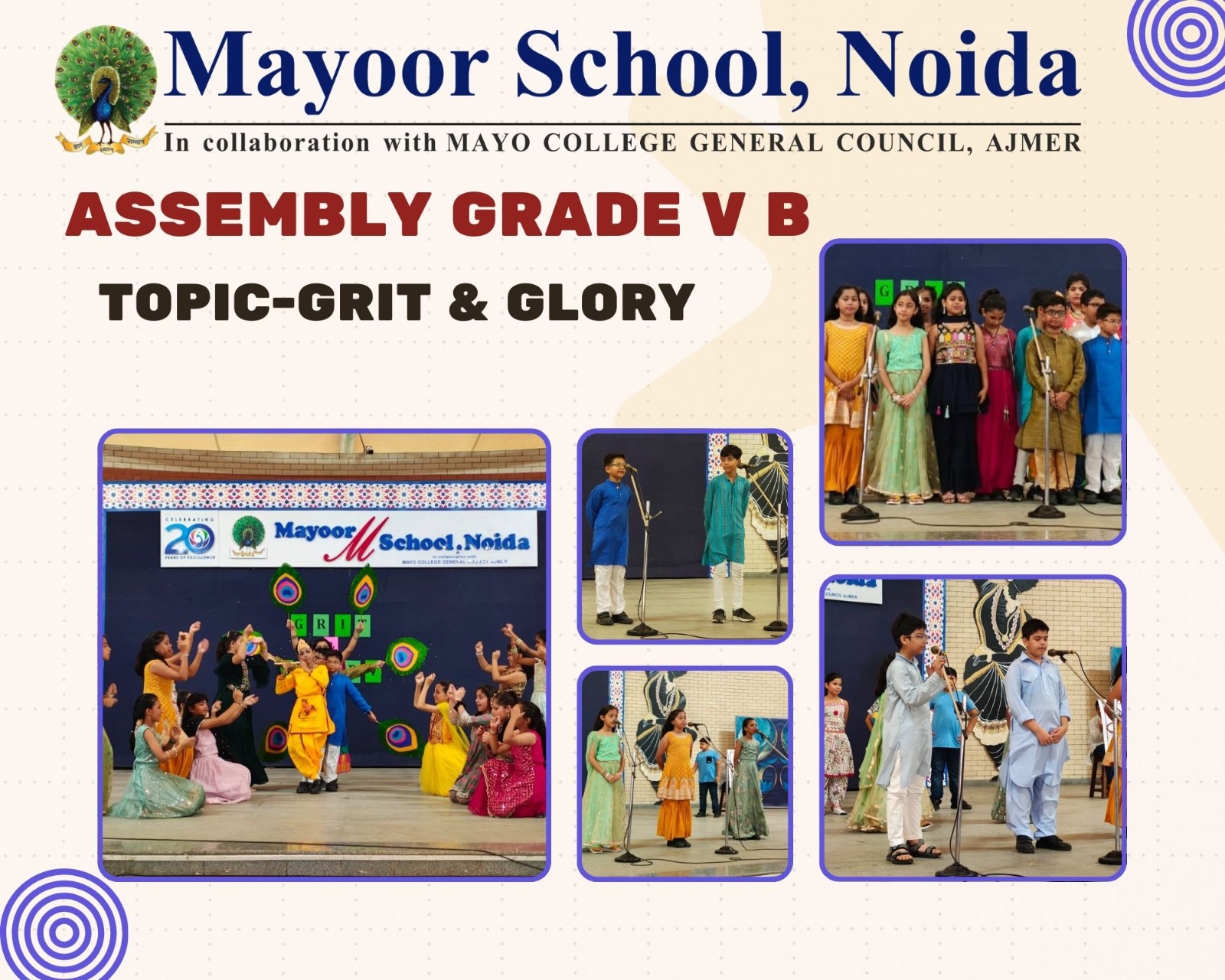 Grit and Glory: Celebrating Determination and Festivity with Grade V B